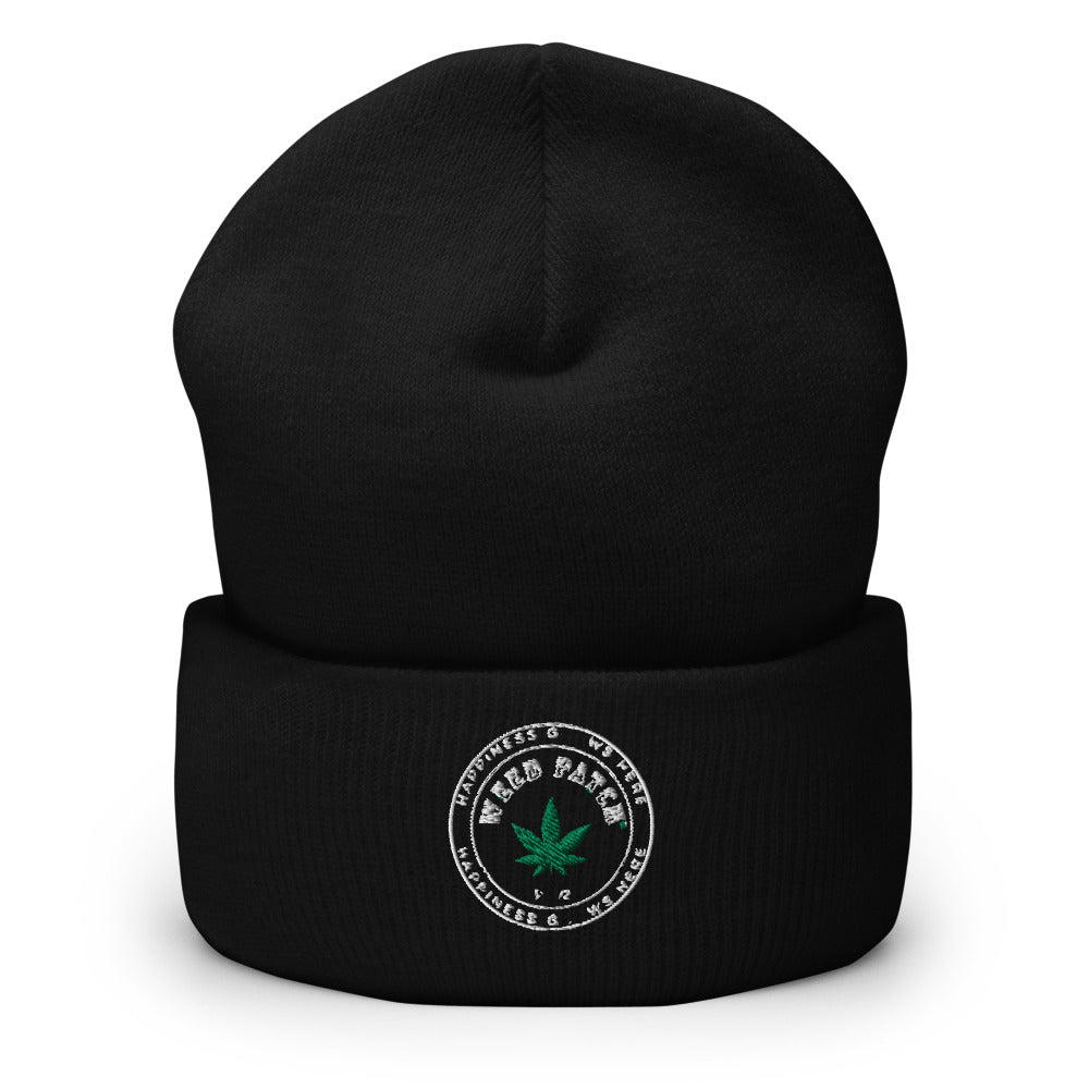 Weed Patch Cuffed Beanie
